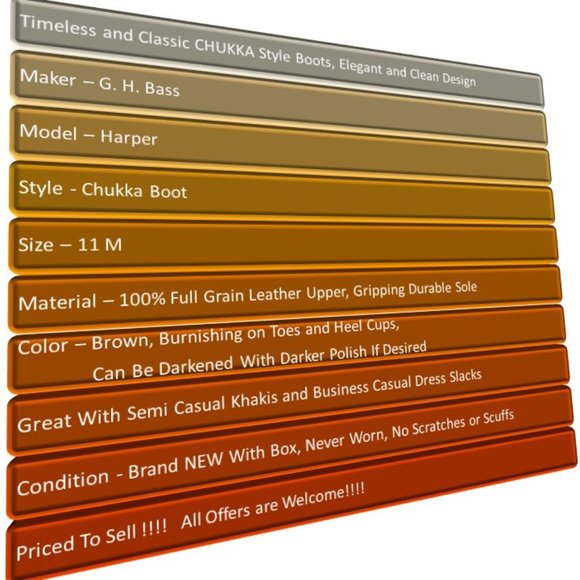 Harper Chukka - By G. H. Bass - Picture 2 of 14